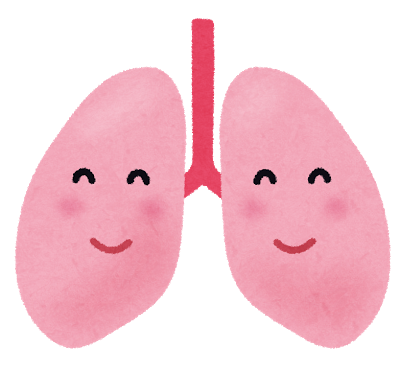 健康な肺のキャラクター